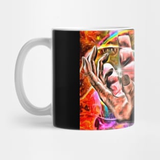 Hands prays to the God Mug